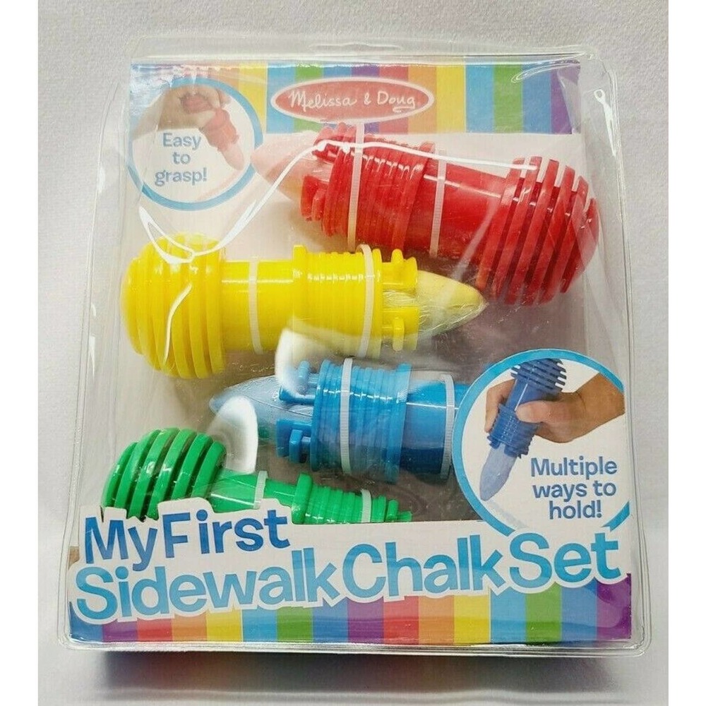 Melissa & Doug My First Sidewalk Chalk Set-NEW